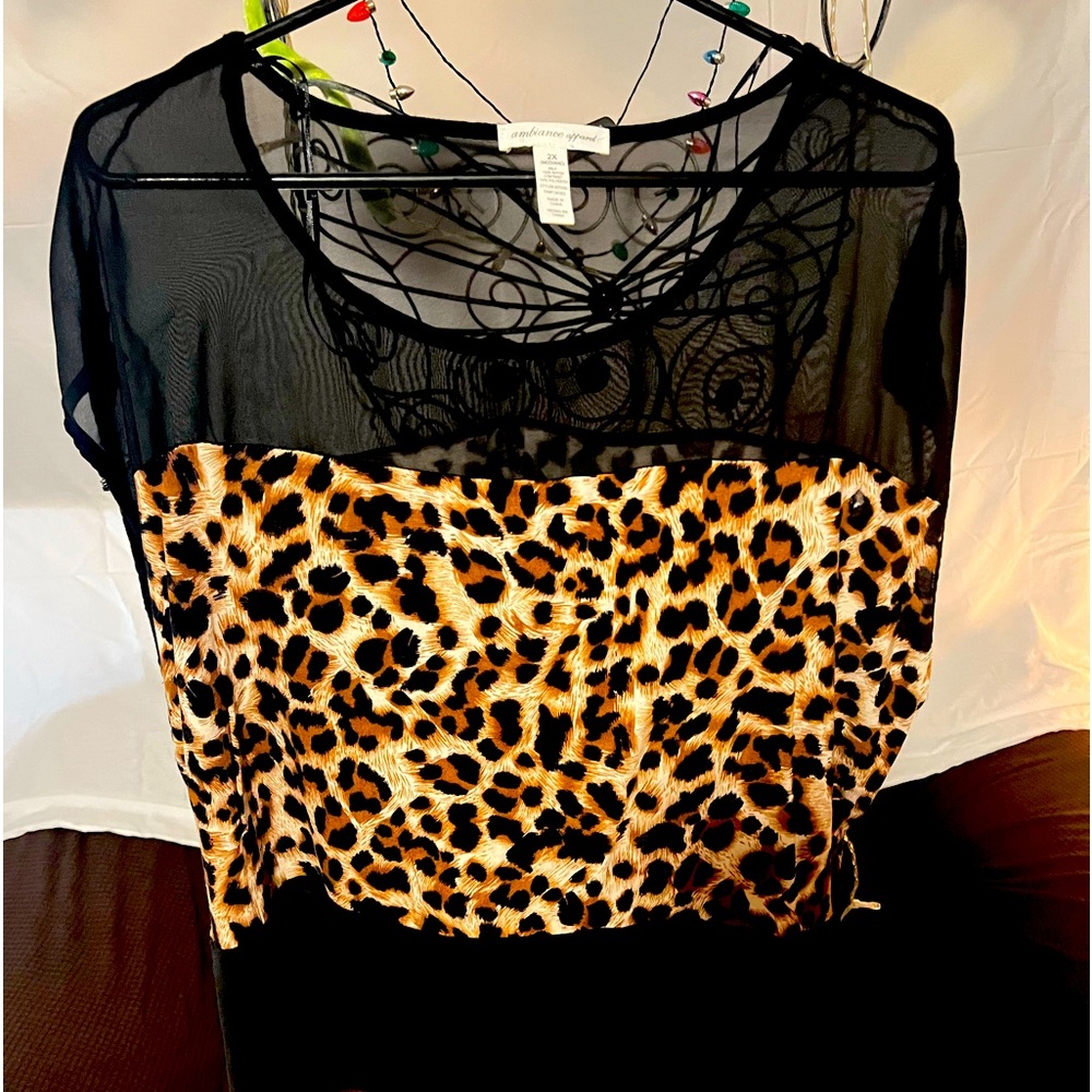 AMBIANCE APPAREL WOMENS TOP SIZE 2X